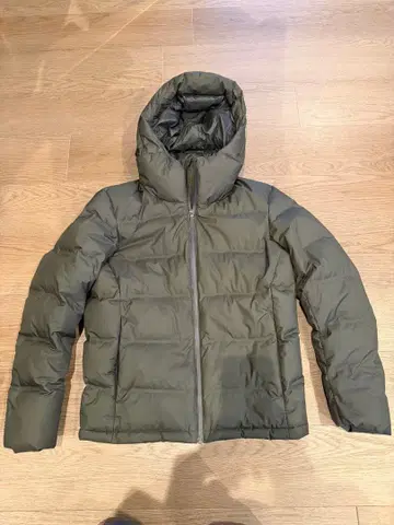 UNIQLO 심리스 다운 자켓 S 올리브