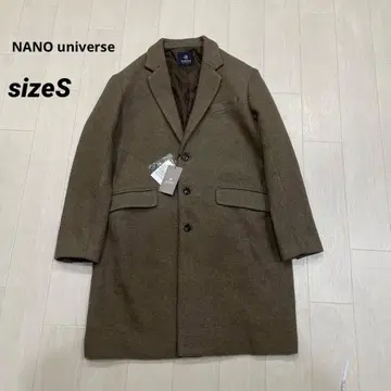 미사용 나노 유니버스 체스터 코트 남성용 S 브라운 2