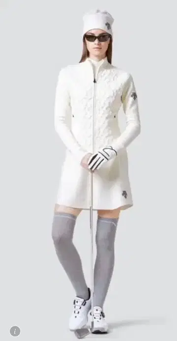 DESCENTE 데상트 골프 니트 플리츠 스커트 셋업