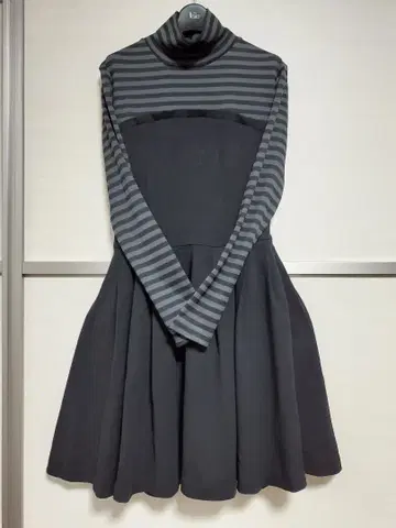 [ 미사용 ] 마크스타일러 Mark Styler 스트라이프 패턴 원피스