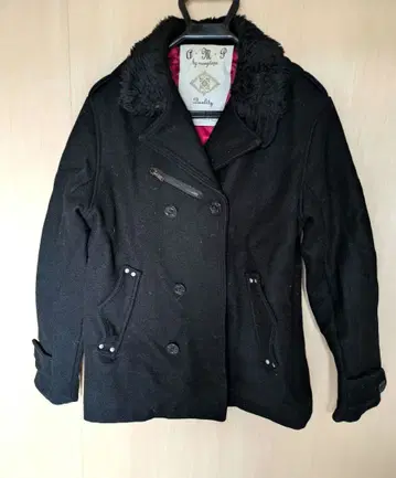 A.M.P by manydope 블랙 울 피코트