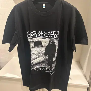 CRYSTAL CASTLES 블랙 T셔츠 검색 suffocation 밴딩