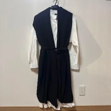 셔츠 원피스 긴팔 허리 벨트 포함