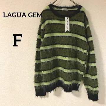 LAGUA GEM 스트라이프 니트 긴팔 택 포함