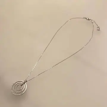 스와로브스키 목걸이 실버색