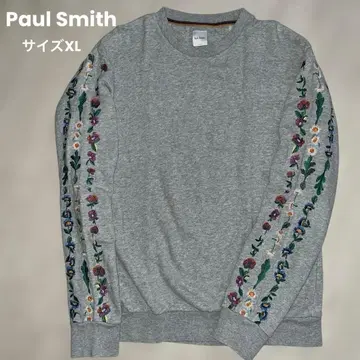 폴스미스 맨투맨 꽃무늬 자수 그레이 트레이닝복