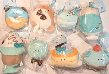 동글동글 눈 초코민트 마스코트 키링 8점 새상품 봉제 인형