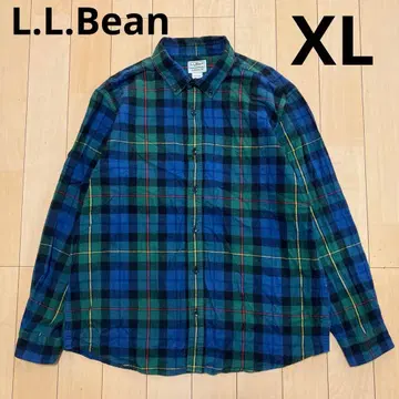 L.L.Bean 엘엘빈 긴팔 셔츠 버튼 다운 체크 XL