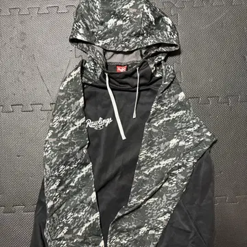 Rawlings 카모 패턴 후드 부착 후드티 M