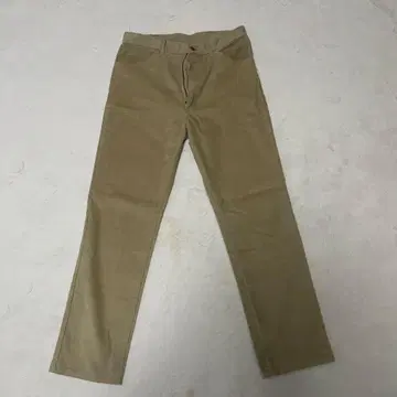 리 베이지 치노 팬츠 코듀로이 아메카지