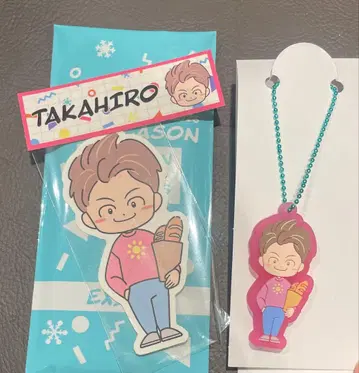 EXILE TAKAHIRO 러버 키링 스티커 세트