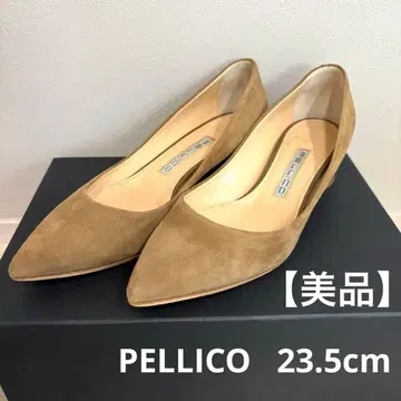 PELLICO 스웨이드 스틸레토 펌프스 베이지 3.5cm 힐