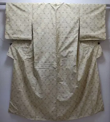 순수 실크 창작 화살 깃털 격자 직조  기모노 (728)