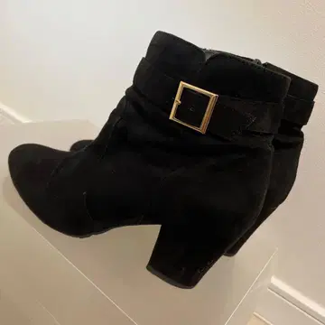 스웨이드 부티 척 포함 부츠 가을/겨울 신발 여성용 블랙 여아