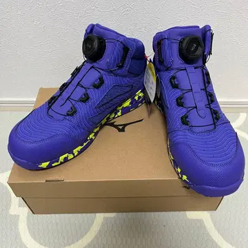 [ 한정 컬러 ] 미즈노 안전화 보라색 28cm 레어