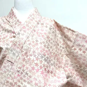 미착용 코몬  별 무늬 그라데이션 가로 줄 기모노 036k