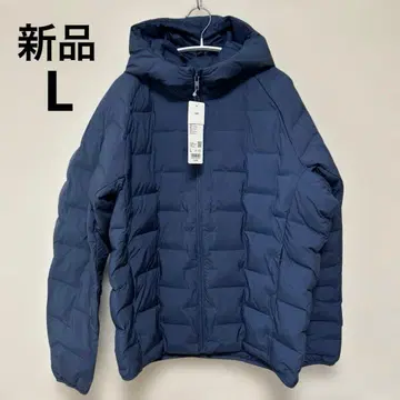 새상품 유니클로 퍼프 테크 후드티 퀼팅 자켓 L 솜 충전솜