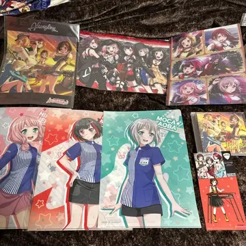 뱅드림! 애프터글로우 클리어 파일 포스터 CD 등 세트