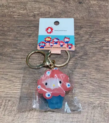 만박 산리오 미야쿠미야쿠 입체 마스코트 키링 키티 클리어