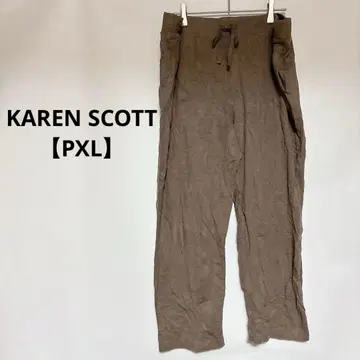 새상품급 KAREN SCOTT [ PXL ] 브라운 캐주얼 팬츠