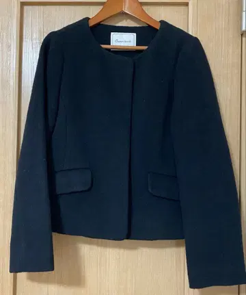 쿠튀르 브로치 노카라 숏코트