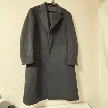 BOUITON 캐시미어 100% 체스터 코트 남성용 M 롱 코트