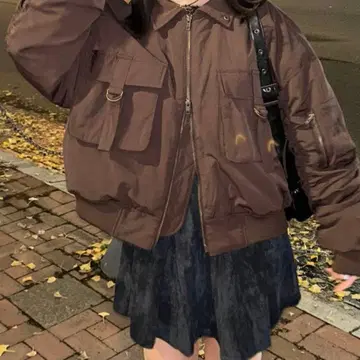 [ 새상품급 ] PAGE BOY PBLIM BIG 포켓 블루종 아우터