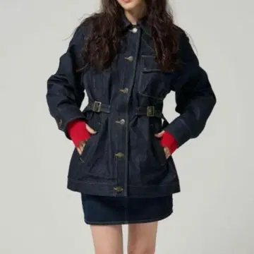 오버 사이즈 데님 코트 TINA:JOJUN