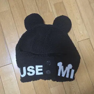 디즈니 미키 귀달이 후드 머플러 팬캡 복슬복슬