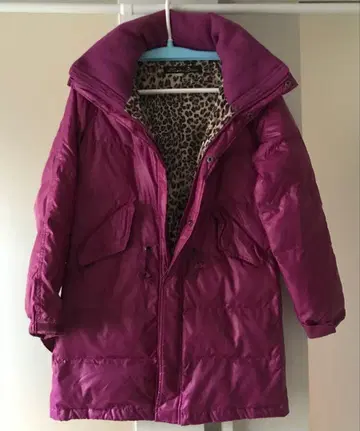 퍼플 롱 다운 자켓