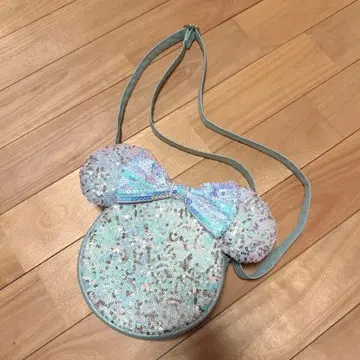 디즈니 리조트 미니 스팽글 숄더백