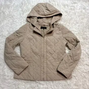 [ 새상품급 ] 트랜스워크 퀼팅 자켓 코트 후드 베이지