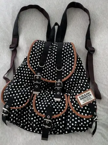 헤이세이 여자 모리걸 백팩 도트 무늬 Y2K 페어리 그런지