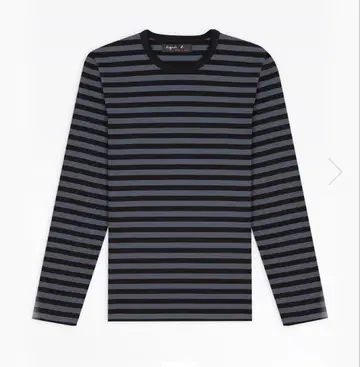 에네스베 긴팔 상의 블랙과 그레이