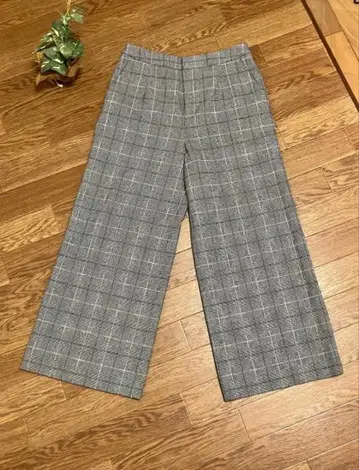 쿠 드 샹스 크롭 와이드 팬츠