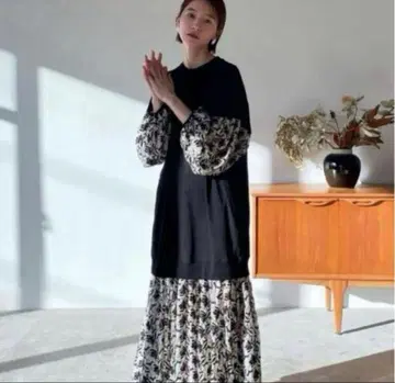 클라네 FLOWER LACE MIX 원피스