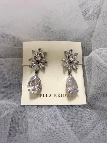 스텔라 브라이덜 지르코니아 드롭 귀찌 브라이덜
