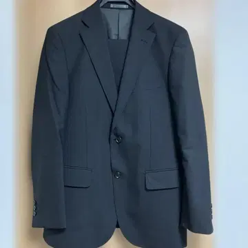 블랙 싱글 버튼 비즈니스 정장 A5 사이즈