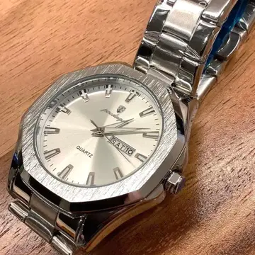 POEDAGAR 심플한 3 리스트워치 데이데이트 포함