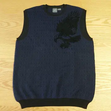 Armani Exchange 네이비 니트 베스트 S