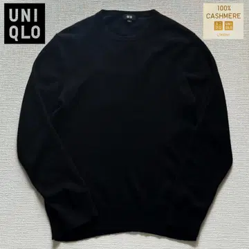 UNIQLO 섬유의 보석 캐시미어 100% 캐시미어 크루넥 스웨터 (긴팔