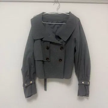 REDYAZEL 트렌치 숏 자켓 그레이 정가 약 12000엔