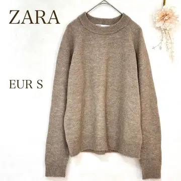 [ 자라 ] 니트 베이지 ZARA 라운드넥 스웨터 EUR S