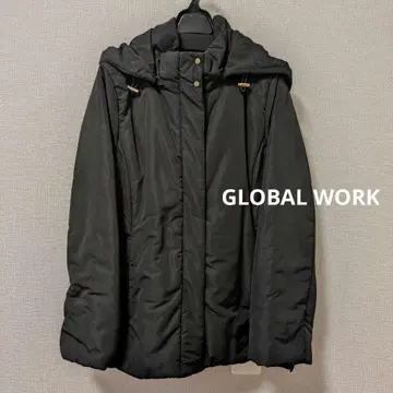 GLOBAL WORK 라이트 웜 발수 후드 블루종