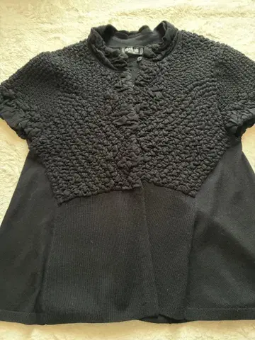 HIROKO BIS 블랙 니트 베스트