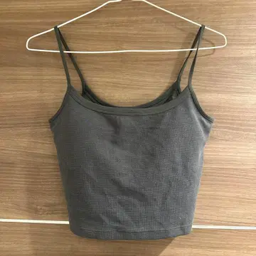 그레이 메쉬 탱크탑