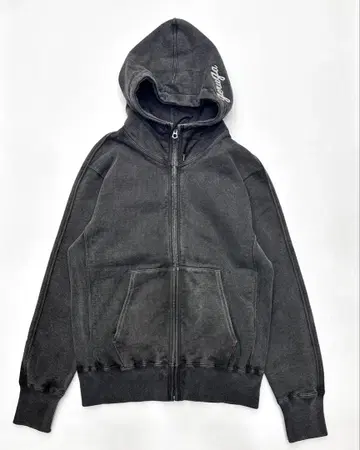 겔가 브랜드 트레이닝복 맨투맨 피그먼트 염색 바이오 가공 BLACK