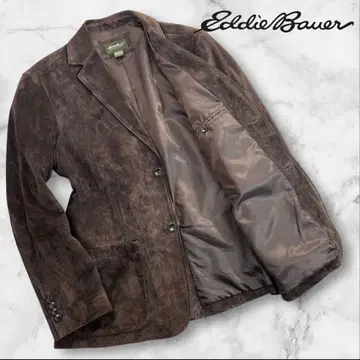 새상품급 Eddie Bauer 가죽 테일러드 자켓 사이즈 L 돈피 레어