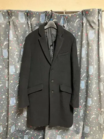 STUDIOUS 블랙 체스터 코트