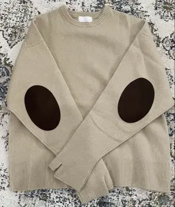 개럴개런트 캐시미어 혼방 울 니트 엘보 패치